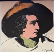 Andy Warhol Print, Lithograph Poster, CMOA Stamp