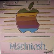 Andy Warhol Apple Print, Lithograph Poster, CMOA Stamp