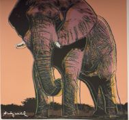 Andy Warhol Elephant Print, Lithograph Poster, CMOA Stamp