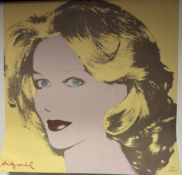 Andy Warhol Lynn Wyatt Print, Lithograph Poster, CMOA Stamp