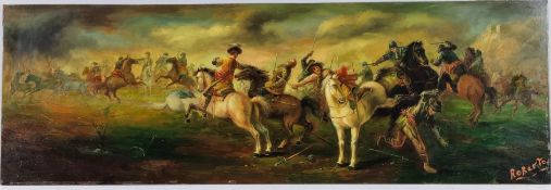 Original Oil On Panel By Roberto