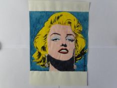 Andy Warhol Mixed Media On Paper Signed, Sealed