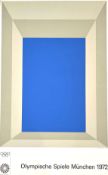 Josef Albers (b1888-1976) Original Olympische Spiele München Advertisement Poster, Munich , 1972