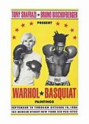 Basquiat, Andy Warhol (b 1928-87) ‘Four Hands’ Retro Bill Board Exhibition, Offset Lithograph, 19...