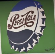 Andy Warhol Pepsi Cola Print, Lithograph Poster, CMOA Stamp
