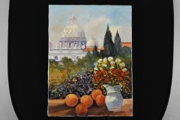 Oil On Canvas By Italian Artist Mario Puopolo