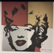 Andy Warhol Marylin Monroe Print, Lithograph Poster, CMOA Stamp