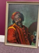 Oil Painting On Hardboard. Signed. Dated 1970