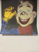 Andy Warhol Howdy Doody Print, Lithograph-Style Poster, CMOA Stamp