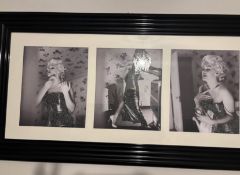 Framed Black and White Photograph of Monroe