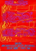 Andy Warhol and Keith Haring Montreuz Jazz Festival Poster 1986