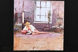 Original Oil On Canvas By Henderson Cisz