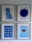 David Shrigley OBE(b 1968) ‘Old Dog I Love You’ Offset Lithograph, Mini Series Framed, Edition, 2...