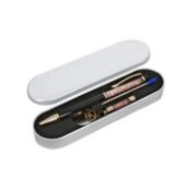 New! Peach Opal Filled Ball Pen With Keychain