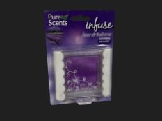 24 x Pure Scents Infuse Lavender and Camomile Décor Air Fresheners L4c