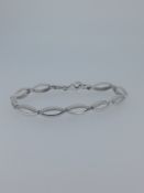 Silver 925 Bracelet Set With CZ Stones
