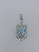 Silver Tortoise Pendant