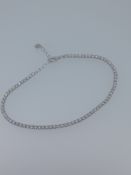 Silver 925 Delicate Tennis Bracelet CZ Set