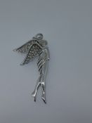 Silver 925 Pixie Pendant Set With CZ Stones