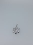 925 Silver CZ Set Pendant