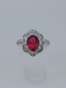 Silver Dress Ring Set With CZ Stones