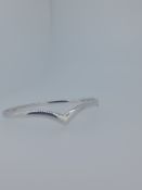 UK Hallmarked Silver Wishbone Hinged Bangle