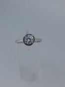 Silver Dress Ring Set With CZ Stones
