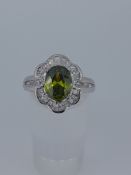 Silver Dress Ring Set With CZ Stones