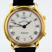 Maurice Lacroix/Masterpiece 6262 Day Date - Automatic - Gentlemen's Steel Wristwatch