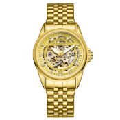 Hand Assembled Globenfeld Framework Automatic Gold Watch - Free Delivery & 5 Year Warranty