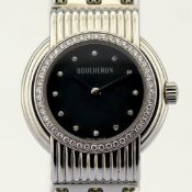 Boucheron/AJ 411022 Diamond Dial Diamond Case - Lady's Steel Wristwatch