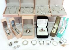 Collection of 25 Items Fine Quality Sterling Silver Gemstone Jewellery