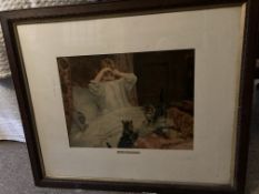 Original Oak Framed Pears Print