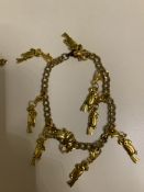 Vintage Parrots Charm Bracelet