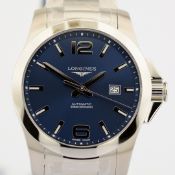 Longines/Conquest L3.778.4 - Gentlemen's Steel Wristwatch