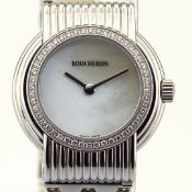 Boucheron/AJ 411367 Diamond Case Mother of Pearl - Lady's Steel Wristwatch