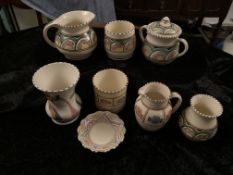 Honiton Devon Ware 8 pieces