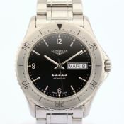 Longines/Admiral Five Star Day Date - Gentlemen's Steel Wristwatch