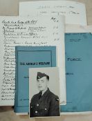 WW2 RAF Officers Handwritten Notes, File 1941