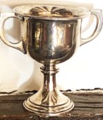 Sporting Trophy Solid Sterling Silver First Prize Award For The 100 Meters Race, Dated 1933