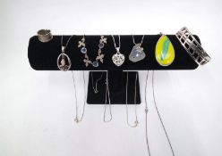 Sterling Silver 925 Bundle x5 Necklaces x1 Bangle x1 Ring 64 Grams