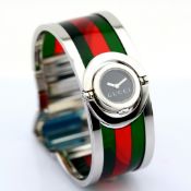 Gucci/Twirl 112 Acetate Red & Green - Lady's Steel Wristwatch