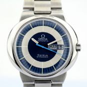 Omega/Geneve Dynamic - Automatic - Day - Date Blue Dial - Gentlemen's Steel Wristwatch