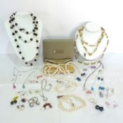 Collection of Sterling Silver Cultured Pearl Jewellery 37 Items In Total
