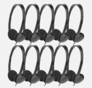 100 x Headphones, Earphones 3.5MM Audio Headset 5c