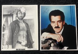 Chuck Norris & Dennis Farina Signed Photographs