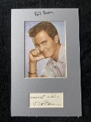 Pat Boone Original Signature Mounted