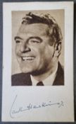 Jack Hawkins Signed Photo Postcard