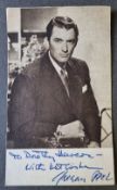 Gregory Peck Signed Photo Postcard