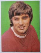 George Best Signed Photo Card